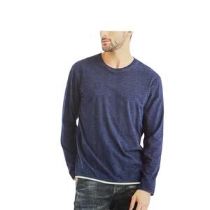 Aiyino Men's Long Sleeve Casual Crew Neck Soft Fitted T-Shirt 5XL